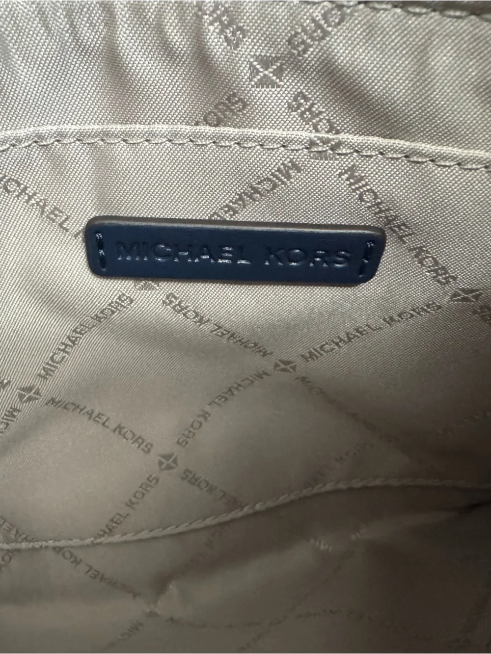 Michael Kors Jet Set Travel Large Patchwork Wristlet Green and Blue Suede Wave